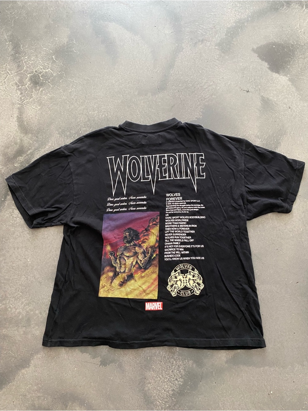 Darc Sport x Marvel Wolverine Shirt Sz XL Mens
(Jun A-1)